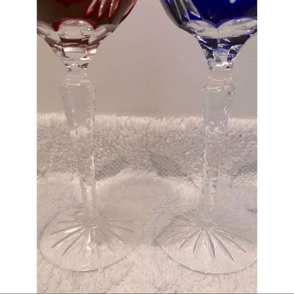 Vintage Crystal Wine Glasses/Goblets (4) - Picture 4 of 4